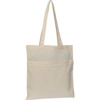 SHOPPER IN COTONE ECOLOGICO CON TASCA 